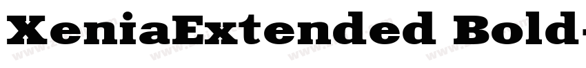 XeniaExtended Bold字体转换